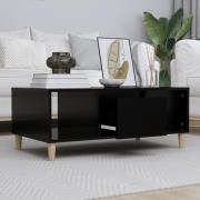 vidaXL Soffbord svart 90x50x36,5 cm konstruerat trä