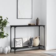 vidaXL Avlastningsbord svart 101x30,5x75 cm konstruerat trä