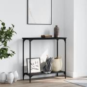 vidaXL Konsolbord svart 75x30,5x75 cm konstruerat trä