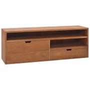 vidaXL TV-bänk 110x30x40 cm massiv teak