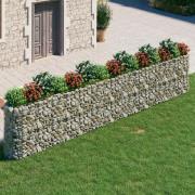 vidaXL Planteringsgabion galvaniserat järn 540x50x100 cm