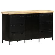 vidaXL Skänk 140x38x76 cm grovt mangoträ