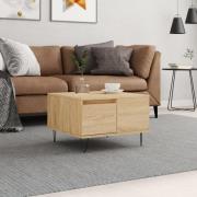 vidaXL Soffbord sonoma-ek 55x55x36,5 cm konstruerat trä