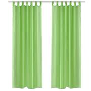 Genomskinlig gardin 140 x 225 cm 2-pack Apple Green