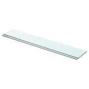 vidaXL Hyllplan 2 st glas genomskinlig 70x12 cm