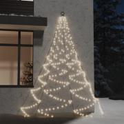 vidaXL Hängande julgran med metallkrok 260 varmvita LED 3 m inne/ute