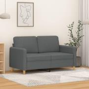 vidaXL Soffa 2-sits mörkgrå 120 cm tyg