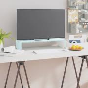 vidaXL Tv/monitor-ställ glas grön 60x25x11 cm