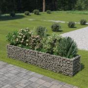 vidaXL Planteringsgabion upphöjd galvaniserat stål 270x50x50 cm