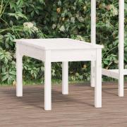 vidaXL Trädgårdsbänk vit 80x44x45 cm massiv furu