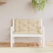 vidaXL Bänkdynor för trädgården 2st beige 100x50x7cm oxfordtyg