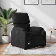 vidaXL Elektrisk reclinerfåtölj svart tyg