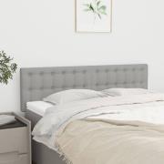 vidaXL Huvudgavlar 2 st ljusgrå 72x5x78/88 cm tyg