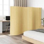 vidaXL Rumsavdelare ljus naturlig 165x400 cm bambu