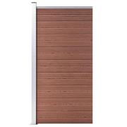 vidaXL Staketpanel WPC 95x186 cm brun