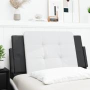 vidaXL Headboard Cushion "Zadar" White and Black 100 cm Faux Leather