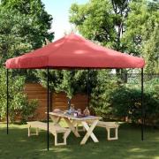 vidaXL Pop-Up hopfällbart partytält 292x292x315 cm vinröd