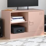 vidaXL TV-skåp rosa 67x39x44 cm stål