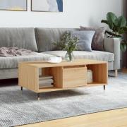 vidaXL Soffbord sonoma-ek 90x50x36,5 cm konstruerat trä
