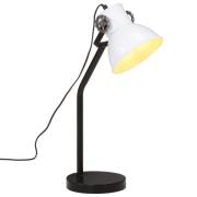 vidaXL Skrivbordslampa 25 W vit 17x17x60 cm E27