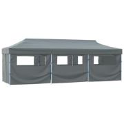 vidaXL Pop-Up hopfällbart partytält med 8 sidoväggar 870x291x315 cm an...
