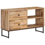 vidaXL TV-bänk massiv återvunnen teak 90x30x55 cm