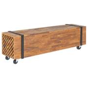 vidaXL Tv-bänk 110x30x32,5 cm massiv teak