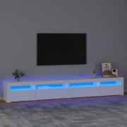 vidaXL Tv-bänk med LED-belysning vit 270x35x40 cm