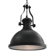 vidaXL Taklampa svart rund E27