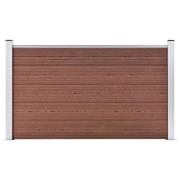 vidaXL Staketpanel WPC 180x105 cm brun