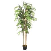 vidaXL Konstväxt bambu 1095 blad 150 cm grön