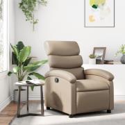 vidaXL Reclinerfåtölj cappuccino konstläder