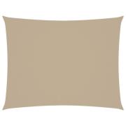 vidaXL Solsegel oxfordtyg rektangulärt 6x7 m beige