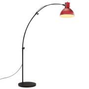 vidaXL Golvlampa 25 W nött röd 150 cm E27