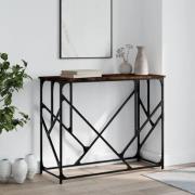 vidaXL Avlastningsbord rökfärgad ek 100x40x80 cm konstruerat trä