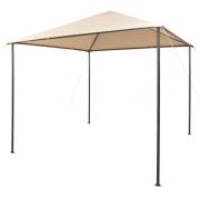 vidaXL Paviljong 3x3 m stål beige