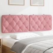 vidaXL Headboard Cushion Pink 160 cm Velvet