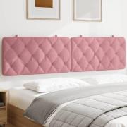 vidaXL Headboard Cushion Pink 200 cm Velvet