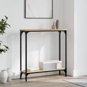 vidaXL Avlastningsbord sonoma-ek 75x22,5x75 cm konstruerat trä