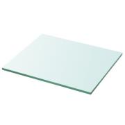 vidaXL Hyllplan glas genomskinlig 30x25 cm