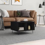 vidaXL Soffbord svart 60x50x36,5 cm konstruerat trä