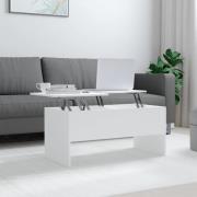 vidaXL Soffbord vit 102x50,5x46,5 cm konstruerat trä