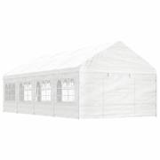vidaXL Paviljong med tak vit 8,92x4,08x3,22 m polyeten