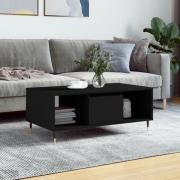 vidaXL Soffbord svart 90x50x36,5 cm konstruerat trä
