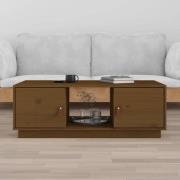vidaXL Soffbord honungsbrun 100x50x35 cm massiv furu