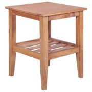 vidaXL Soffbord 40x40x50 cm fyrkantigt massiv teak