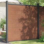 vidaXL Staketpanel WPC brun 180x186 cm