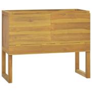 vidaXL Badrumsskåp 90x40x75,5 cm massiv teak