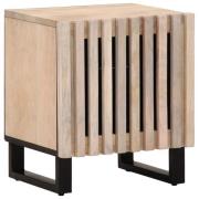 vidaXL Sängbordet 40x34x46 cm massivt blekt mangoträ