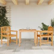 vidaXL Trädgårdsstolar 2 st 58x59x88 cm massiv teak
